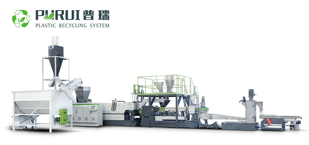 雙螺桿+單螺桿擠出機(jī)造粒線